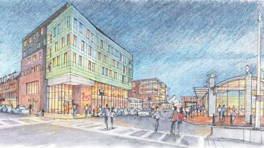 Drawing of 2-10 Maverick Square in East Boston