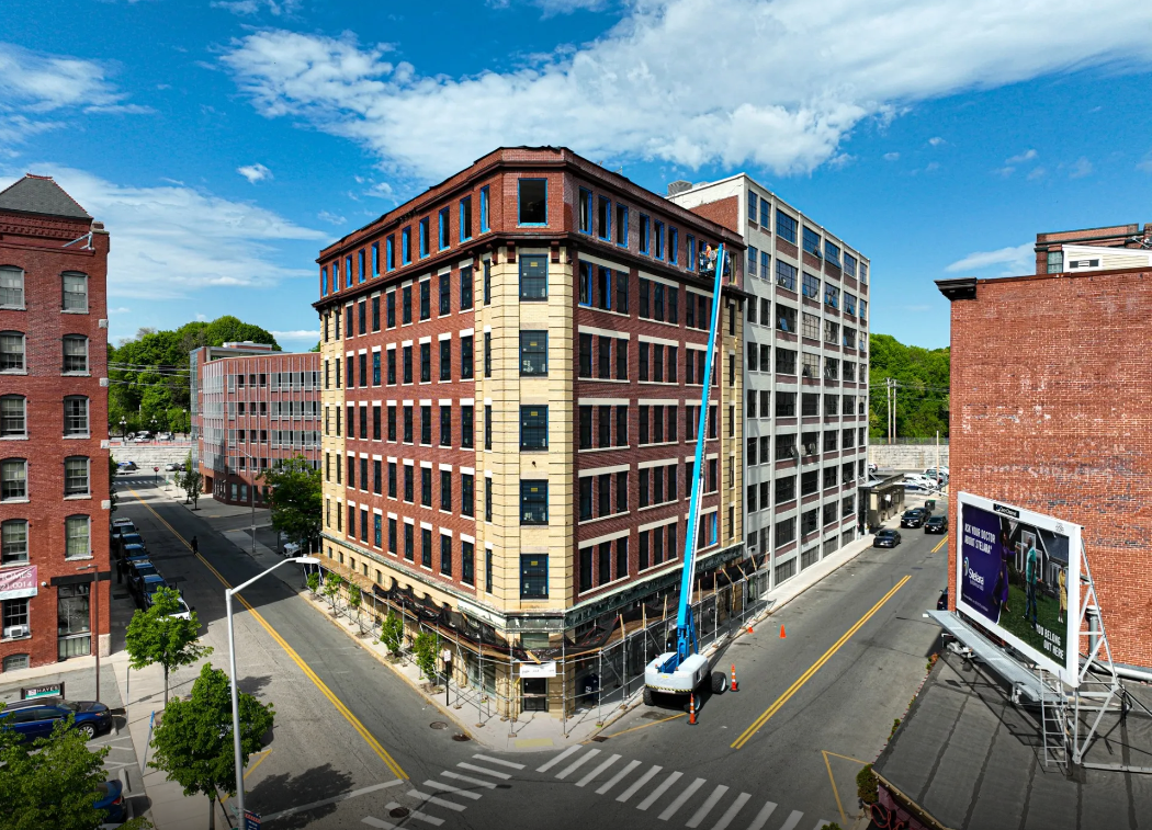 Exterior of Essex Street Lofts in Haverhill