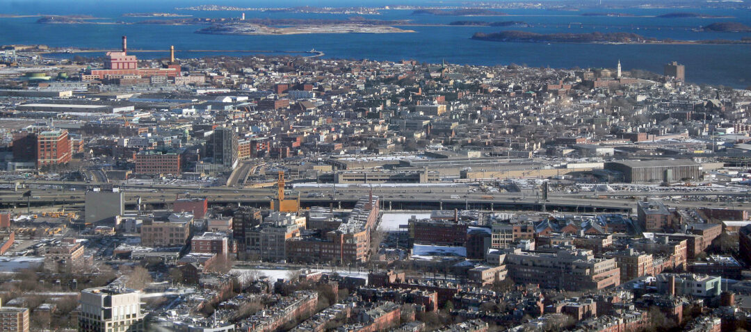 Bird's eye view of South Boston