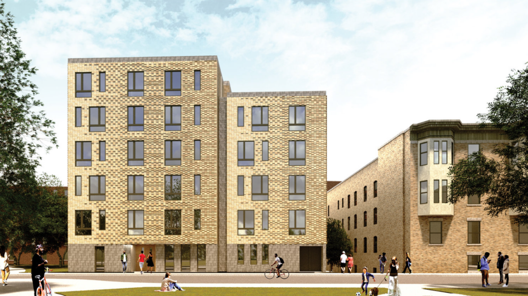 Exterior rendering of Northampton Residences in the South End