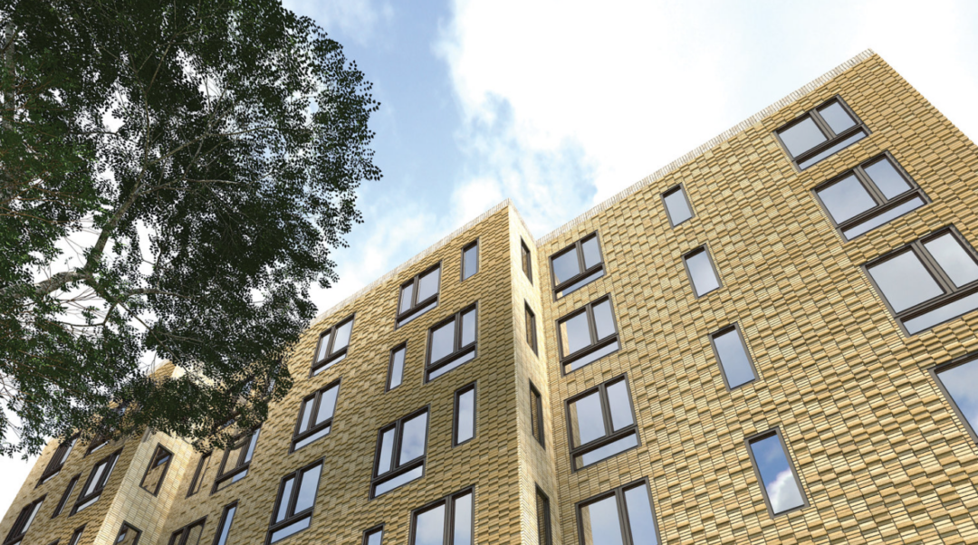 Side rendering of of Northampton Residences in the South End