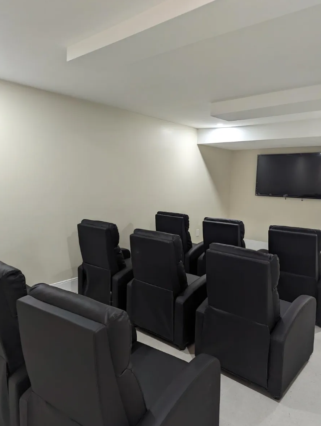 Theatre room of 366 Broadway in Everett