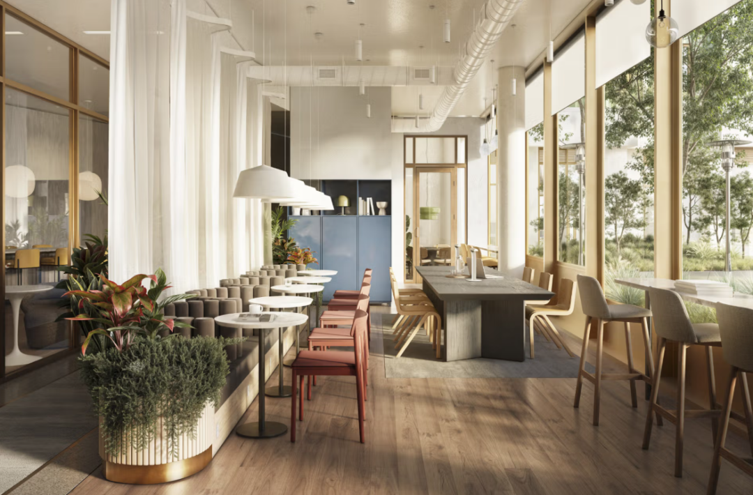 Co-working lounge of Verra in Allston