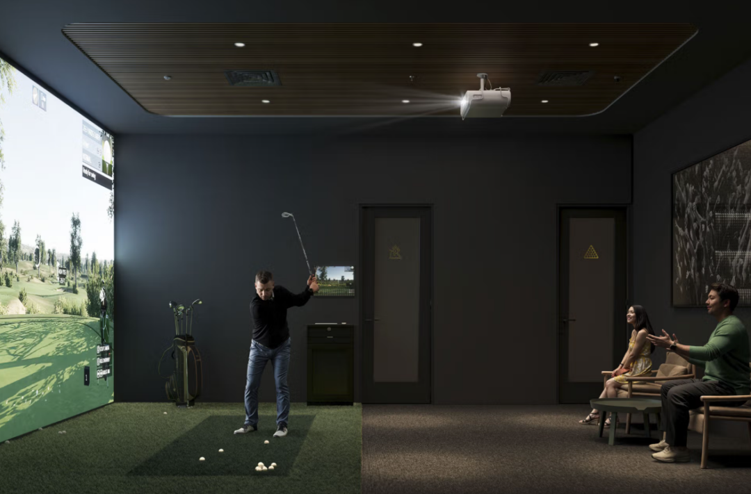 Golf simulator of Verra in Allston