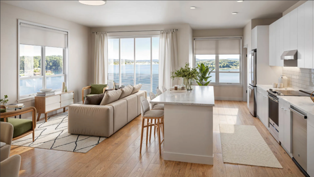The Basin Living room and kitchen