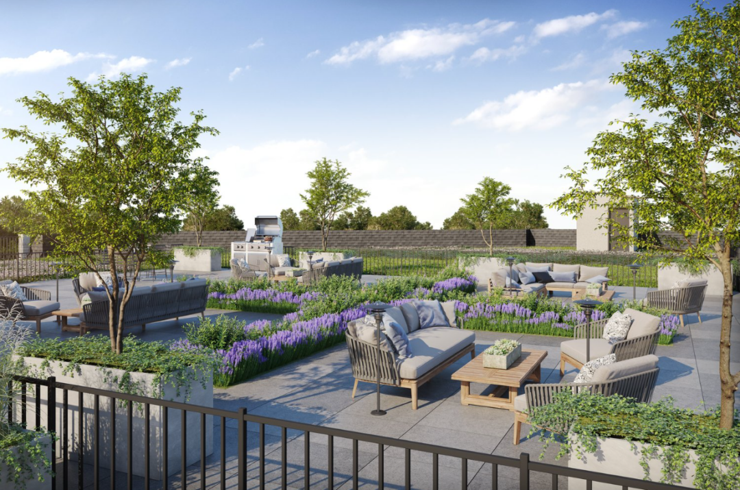 Rooftop terrace of The Beacon in Newton