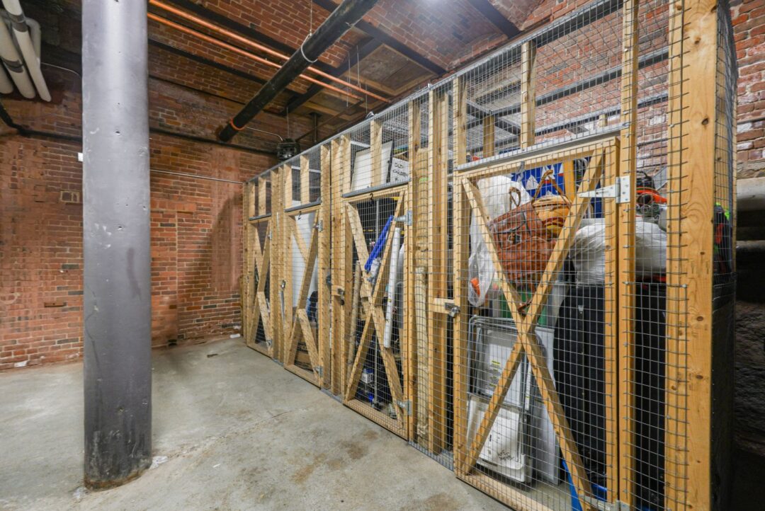 American Brewery Lofts storage area