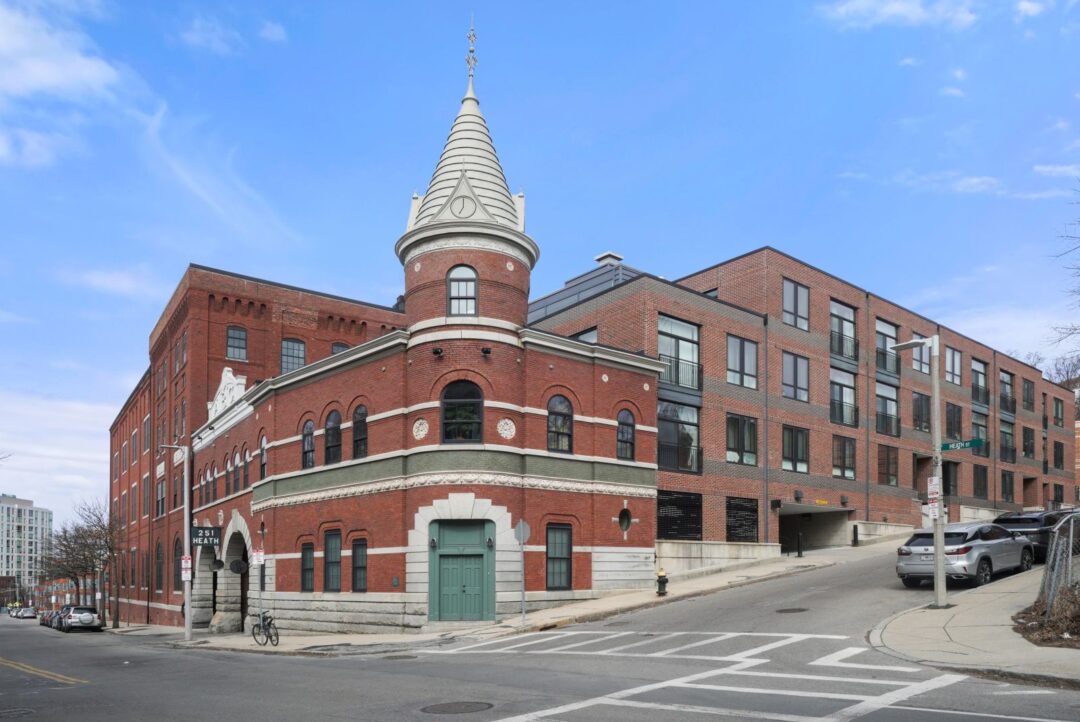 Apartment style building at American Brewery Lofts