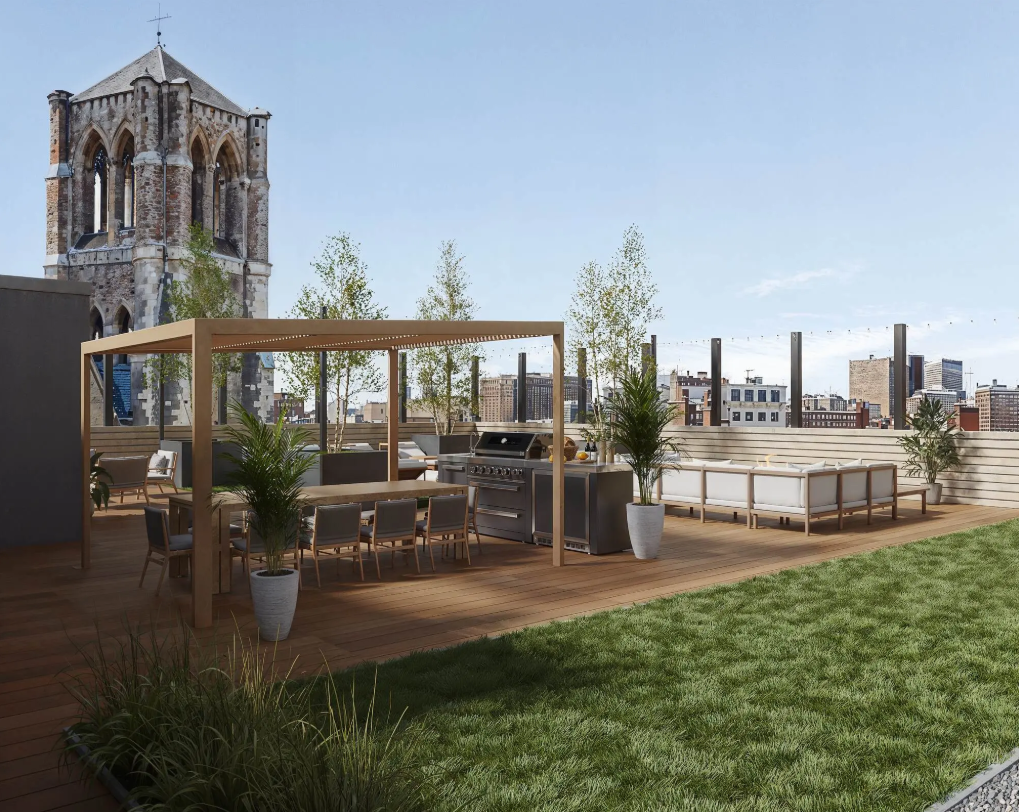 Rooftop terrace of The EL in South End