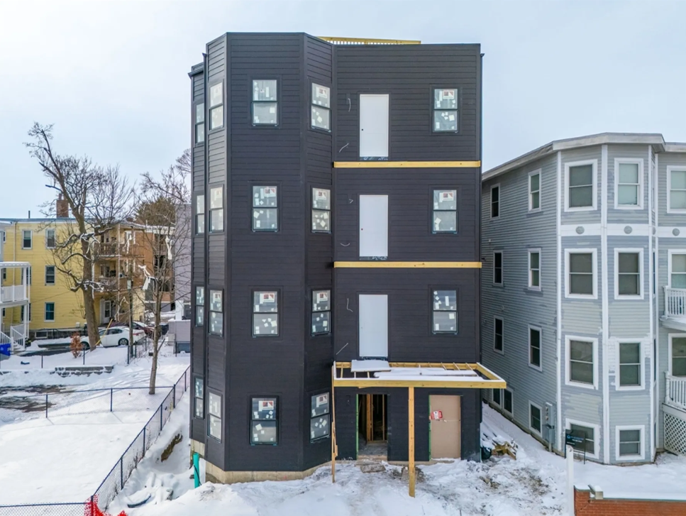 Exterior of 10 Woodford Street in Dorchester
