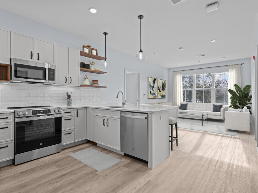 Open floor plan of Fox Howe in Framingham