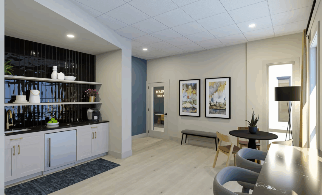 Community lounge of Majestic Mill Brook in Arlington