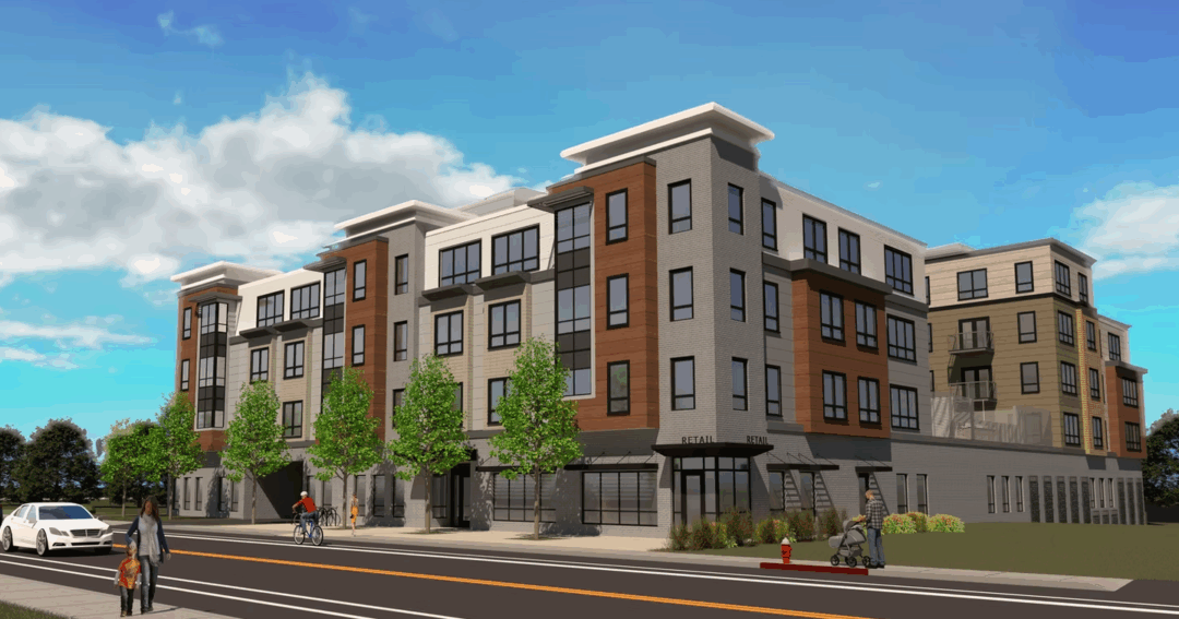 Exterior of Majestic Mill Brook in Arlington