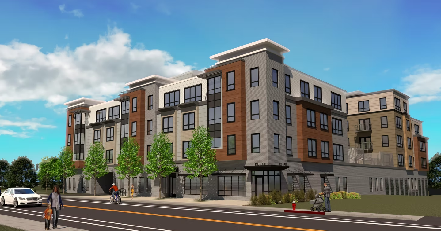 Exterior of Majestic Mill Brook in Arlington