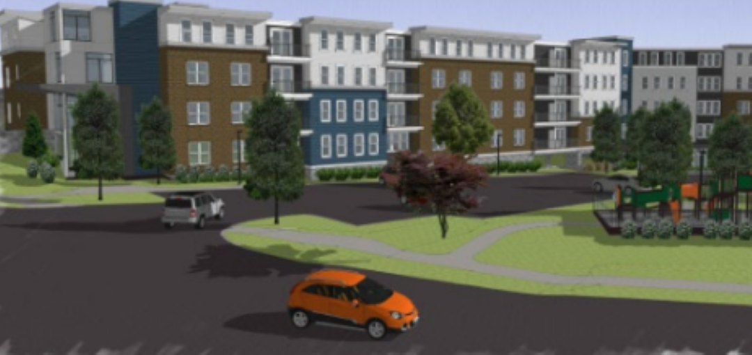 Exterior of Mill Street Apartments in Woburn