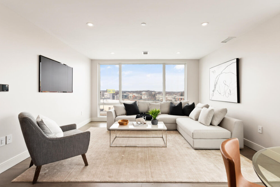 Living Room of Peridot in Allston