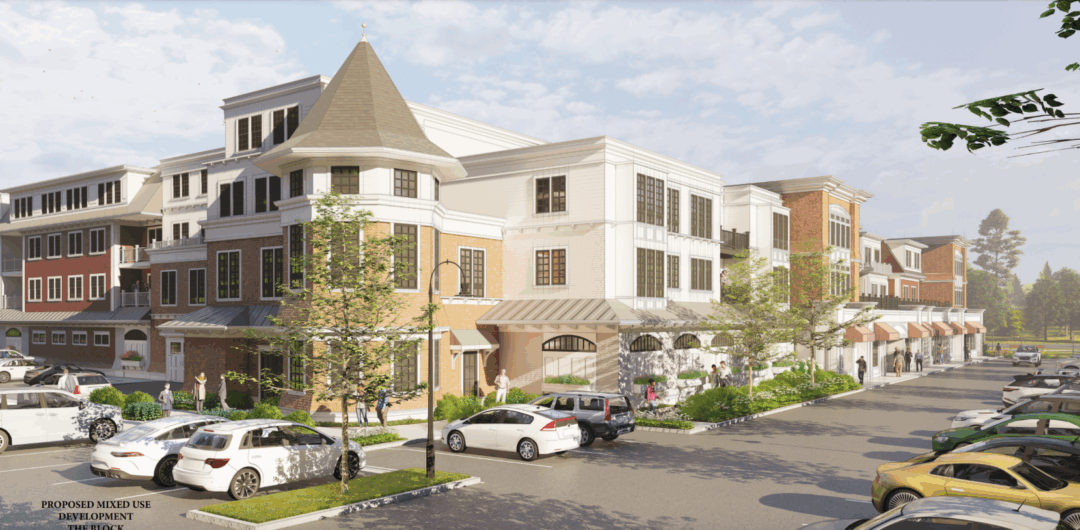 Exterior of The Block at 22 Everett in Westwood