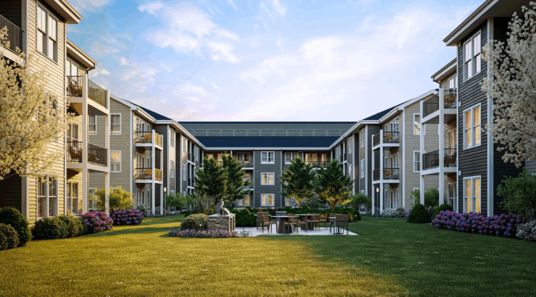 Courtyard of Alta Nashoba Valley in Bolton
