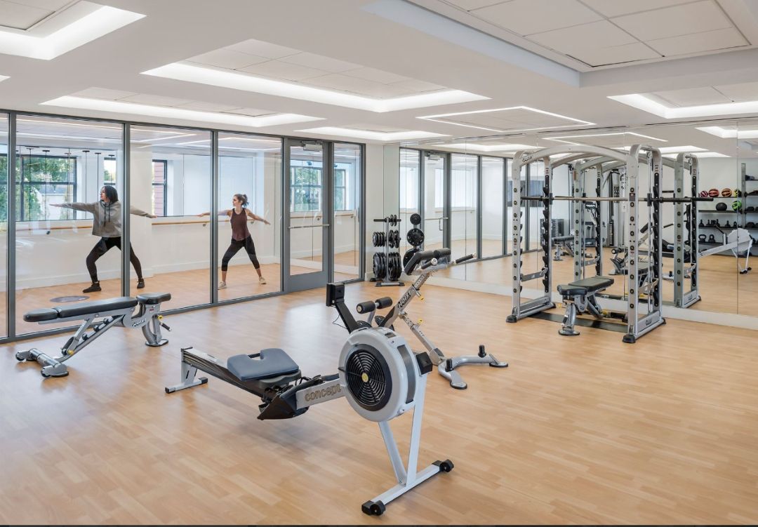 fitness center with an array of equipment