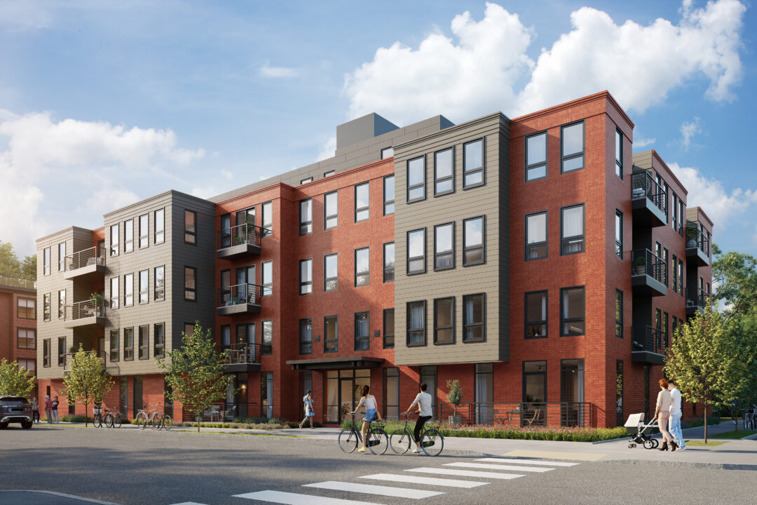 Rendering of 118 B Street in South Boston