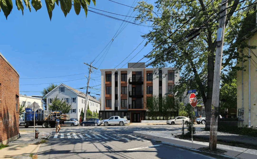 Street view of Mia Residences in Somerville