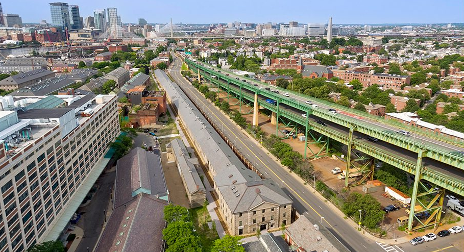 Bird's eye view of Ropewalk in Charlestown