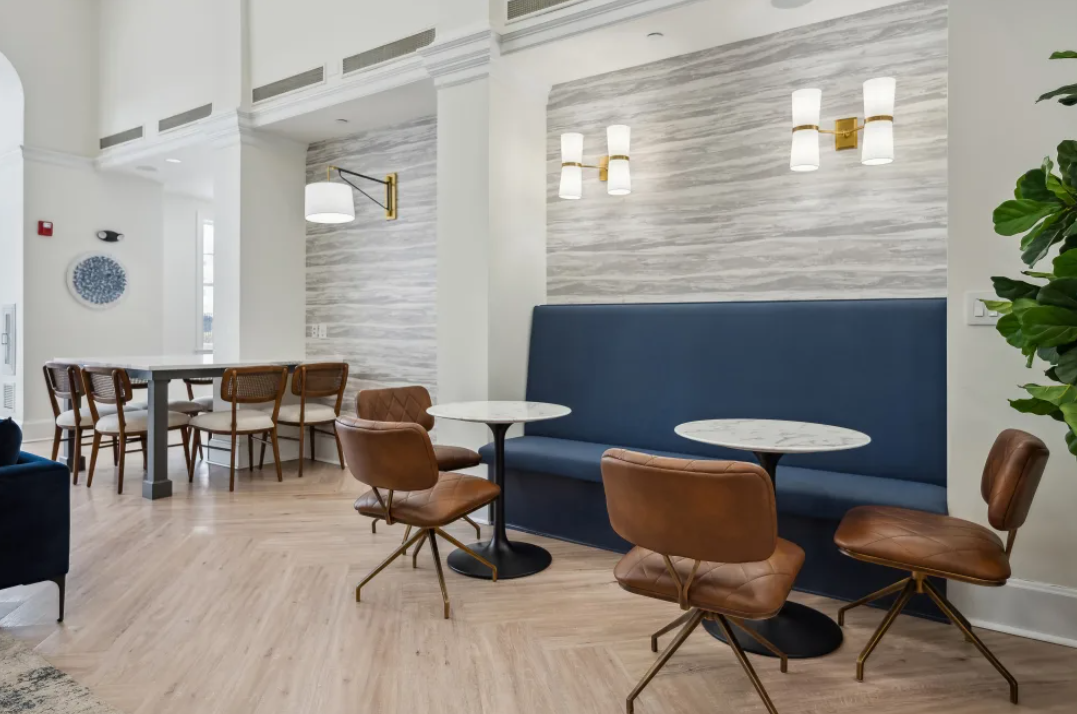 common work area with seating