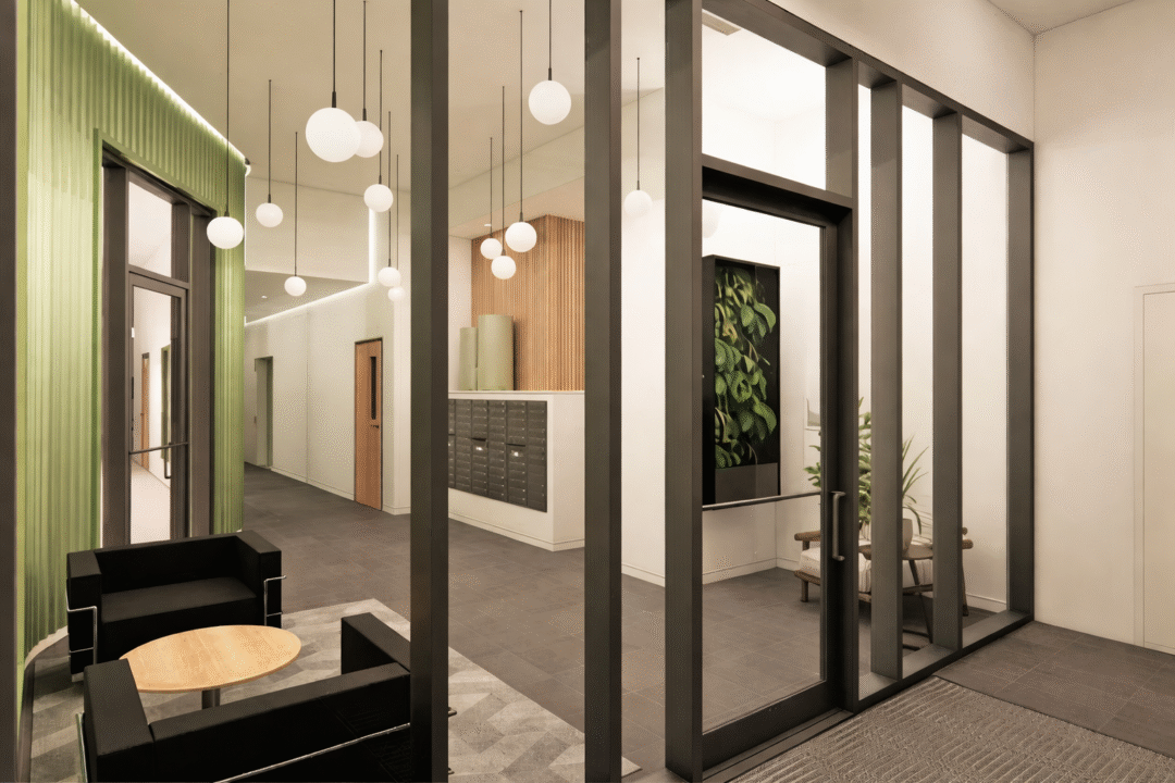 Lobby of 1035 Commonwealth in Allston