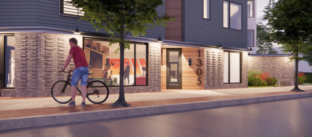 Front entrance of 1305 Hyde Park in Hyde Park