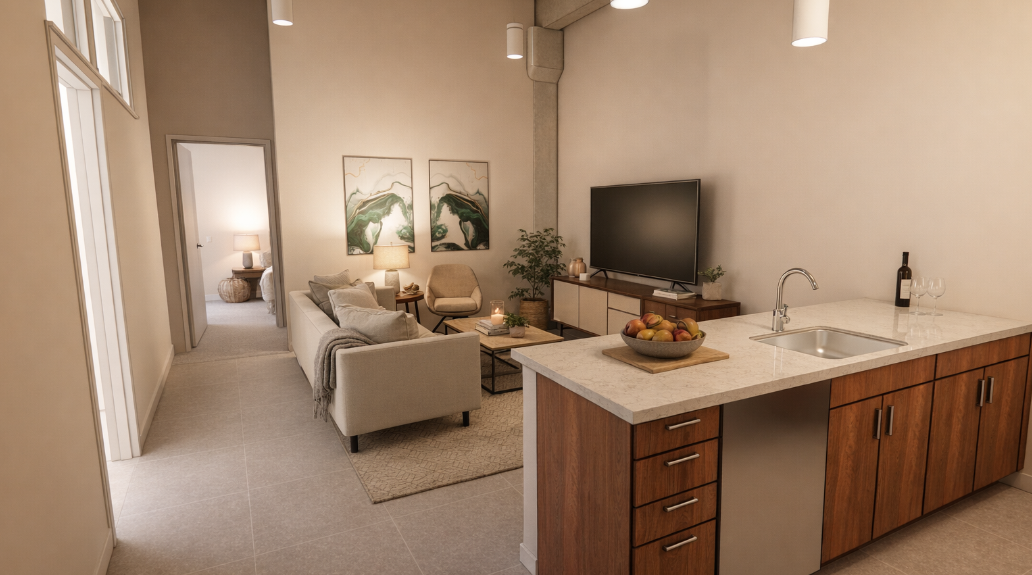 Living Room of 263 Summer in Seaport