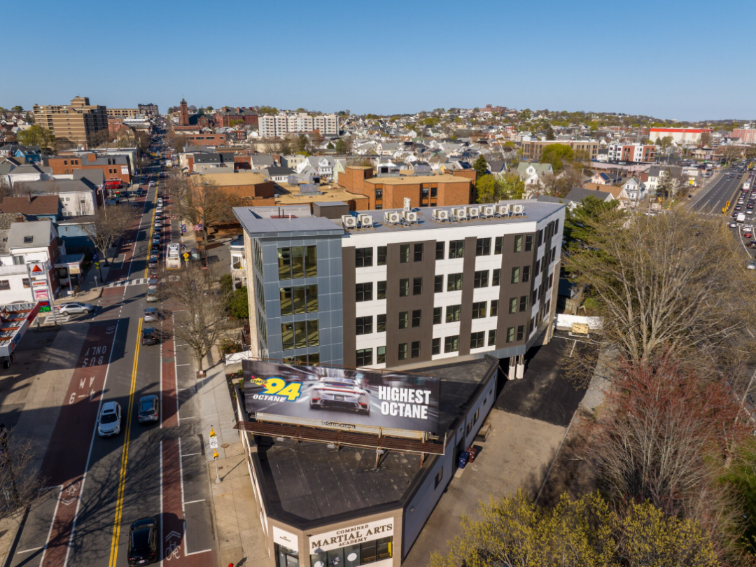 Bird's Eye View of Skyline Apartments in Everett